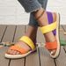 Women’s Shoes Women's Non Slip Wear Resistant Comfortable Soft Soled Colorful Flat Sandals_vogvips.com
