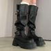 Melard Brown Long 2025 Spring And Autumn New Style Plus Size Thick Leg Heightening Riding For Petite Women High Boots_vogvips.com