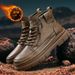European Warm Series Internet Celebrity Live Streaming Men's Winter Fleece-Lined Warm Cotton Fashionable Youth High-Top Casual Martin Leather_vogvips.com