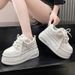Popular Fashion Thick-soled White Sneakers 2025 Spring And Autumn Height-increasing Casual Sports Shoes For Petite Women_vogvips.com