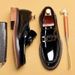 Euro Step 【VIP Exclusive】Business Casual Loafers Men Genuine Horsebit British Style Slip-On Leather Shoes_vogvips.com
