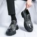 2024 Spring And Autumn Plus Size Low-top Large New Men's Thick-soled Height-increasing Nightclub Trendy Leather Shoes_vogvips.com
