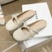 Women's Summer Half Slippers Outdoor Wear, New For Pregnant Women, Flat Single Shoes, French Lazy Style 2023 Fairy_vogvips.com