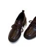 British-style Retro High-heeled Lace-up Loafers Women, 2025 Autumn New Versatile Chunky-heeled Leather Shoes For_vogvips.com