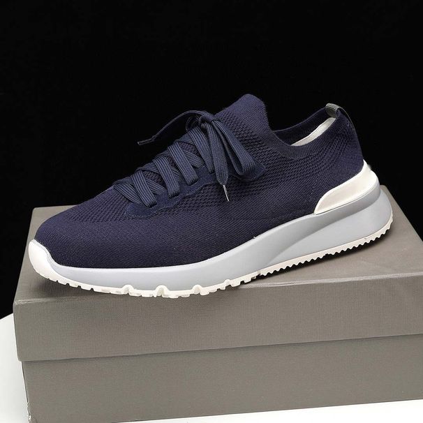 Spring Summer New Men's Cashmere Mesh Casual With High Gloss Suede Breathable Knitted Sports Shoes_vogvips.com