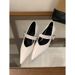 Chuyuji French Mary Jane Women's Pointed Toe High Heels 2025 Autumn/Winter New Elegant Stiletto Single Shoes For Women_vogvips.com