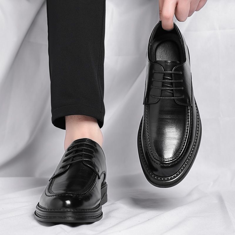 Men's Genuine Leather Oxford Shoes For Wedding Formal Business Casual_vogvips.com