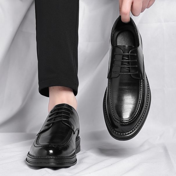 Men's Genuine Leather Oxford Shoes For Wedding Formal Business Casual_vogvips.com