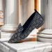 Designer Sandals Women Stylish Metallic Detailled Pointed Toe Flats Ideal For Glamorous Gatherings Okimoz Big Size_vogvips.com