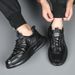 European Warm Series Genuine Top Layer Cowhide Autumn Winter Fleece Lined Sports Men's Casual Leather Shoes Height Increasing Anti-Slip_vogvips.com