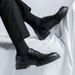 Euro Step 2025 Spring New Brogue Korean Version British Style Trendy Wedding Casual Business Formal Leather Shoes For Men 1376-M_vogvips.com