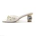 Women's Shoes Z Spain Summer New Elegant Women's Slip On Suede Fashionable Studded High Heeled Sandals A_vogvips.com