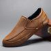 European Warm Series Leather Casual Loafers Slip-On Sneakers Lazy Korean Style Low-Cut Men's Cotton Shoes_vogvips.com