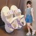 SHLIANG Stylish Pink Princess Children's Sandals New Soft Bottom Sports Beach Shoes Summer Medium Large Children's Shoes Y0384_vogvips.com