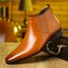 TerraStride British Style Short Cowboy Martin Men Summer Gentleman Leather Boots_vogvips.com