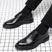 Men's Dress Business Genuine Leather Soft British Thick Sole Height Increasing Casual Suit Shoes_vogvips.com