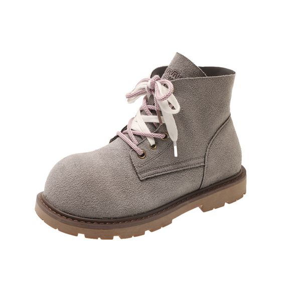 2026 Thick-Soled Non-Slip Martin Autumn New Fashion Versatile Double Lace Lightweight Height-Increasing Short Boots For_vogvips.com