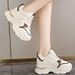 Women Thick Bottom Ultra-light Sneakers New Spring Autumn White Sports Casual Woman Comfort Breathable Running Shoes_vogvips.com