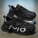 Plus Size 46 47 Men's Trendy Breathable Mesh Sneakers Chunky Sole Comfortable Casual Original Slip-On Footwear Tenis_vogvips.com