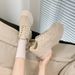 Dad Sneakers For 2025 Spring And Autumn New Thick-Soled Breathable White Student Casual Sports Shoes Women Ins Trend_vogvips.com