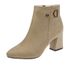 2024 Autumn And Winter New Thick Pointed Toe Suede High Heel Large Size Side Zipper Women's Short Boots_vogvips.com