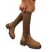 Women's Suede Elastic Sock Boots Breathable Flyknit Slimming High Boots plus Size Thick Sole Autumn New Style_vogvips.com