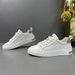 First Layer Cowhide White , New Trendy And Versatile Casual Sports Shoes, Low Cut Breathable Leather Board Shoes For_vogvips.com