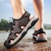 Baotou Anti-Collision Beach Shoes For Men, Lightweight Soft-Soled Summer Outdoor Hiking Shoes, Water-Resistant Sandals,_vogvips.com