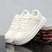 Men's Breathable White Casual Sneakers Chunky Platform Slip-On Shoes With Odor Control_vogvips.com