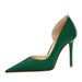 626-1 Korean Style Fashion Simple Slimming Stiletto High Heels Shallow Pointed Toe Side Hollow Single Shoes For Women_vogvips.com