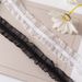 Ballet Style Pearl Bow Lace Fungus Ruffle Shoelaces Suitable For Ballet Shoes T Head_vogvips.com