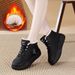 Fleece-Lined Thickened Snow 2025 Winter New Thick-Soled Mid-Calf Cotton Warm Cold-Proof Short Boots For Women 356-1_vogvips.com