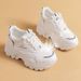 Foreign Trade Hot-Selling Height-Increasing White Sneakers For Women, Versatile Summer Dad Shoes, Breathable Casual_vogvips.com
