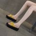 Rhinestone Outer Wear One-word Cool Slippers Women's Bow Casual Versatile Platform Beach Women's Shoes_vogvips.com