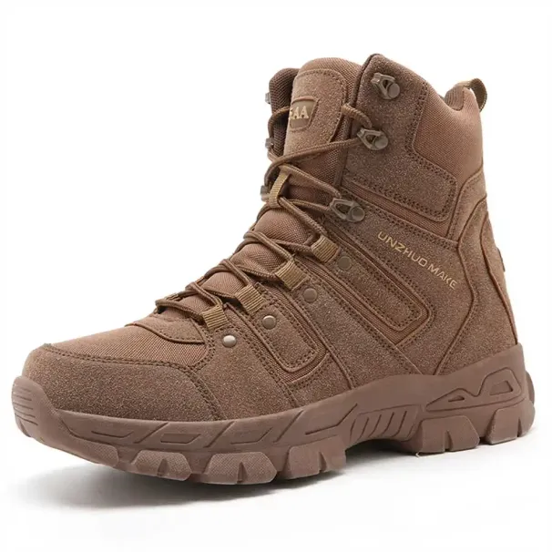 Outdoor Men Hiking Shoes Zippers Breathable Casual Durable Combat Boots Men Outdoor Thick-soled Comfortable Sports Shoes Men_vogvips.com
