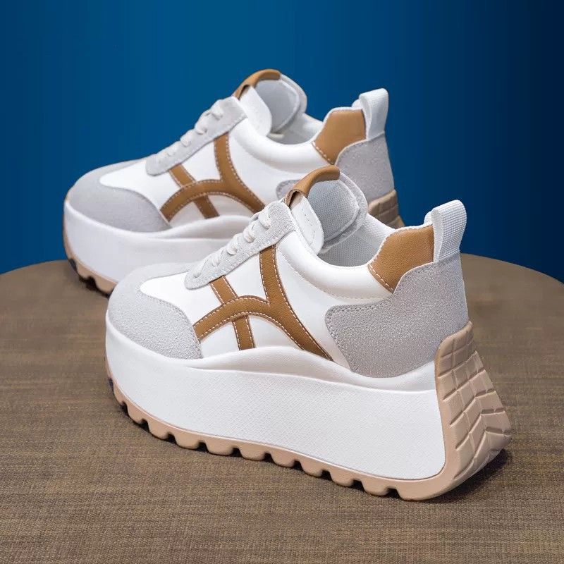 Women's Increase Height By 8cm New Thick Soled Platform Heels High Heeled Casual Forrest Gump Shoes Sports Shoes Dad Shoes_vogvips.com