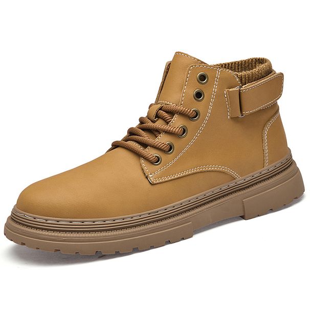 Bumblebee Martin Boots High Top Men's Shoes Casual Shoes Outdoor Tooling Boots Tide Retro Platorm Boots Men_vogvips.com