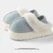Women's Faux Fur Platform Slippers Suede Shoes Autumn And Winter Indoor Home Use Fleece Lined Warm Thick Soled Non Slip_vogvips.com