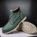 European Warm Series Autumn Winter 2025 New Plus Size Trendy Versatile Mid-Calf Leather Martin Men's Cotton-Padded Work Big Head Boots_vogvips.com