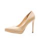Women's Shoes Nude Casual Business Wedding Party Patent Leather Waterproof Platform Catwalk Sexy Temperament Stiletto Etiquette Single Shoes_vogvips.com