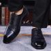 British Style Men's Business Formal Casual Leather Pointed Toe Trendy Shoes For Men_vogvips.com