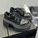26ss Flower Cross S Derby New Wild Low-top Lace-up Casual Color-blocking Versatile Height-increasing Black And White Bi_vogvips.com