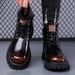 New Leather Spring Men's Shoes High-top Men's Heightening Tooling Martin Boots_vogvips.com