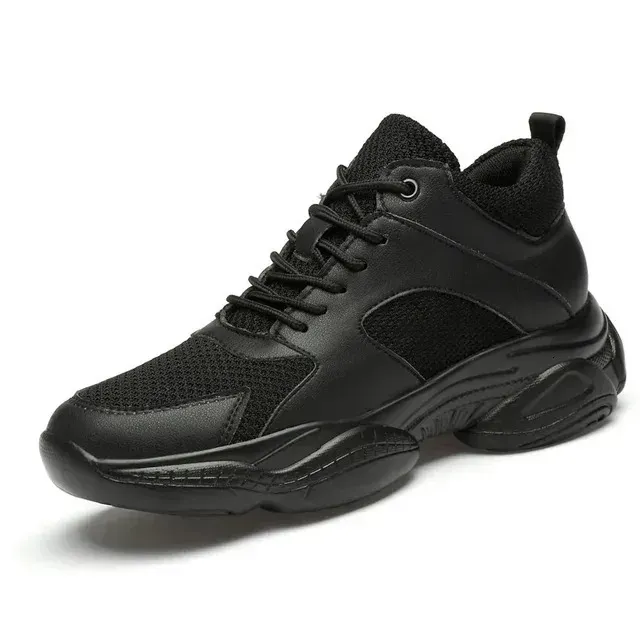 Summer New Style Fashion Sneakers Man Elevator Height Increase Insole 8cm White Black Taller Shoes Men Breathable Leisure Sports Plus_vogvips.com