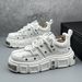 Men's Daddy Shoes Rivet Nichey Men's Shoes Heightened Big Head Thick Bottom Derby Shoes_vogvips.com