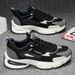 Autumn Men's New Breathable Mesh Youth Sports Korean Version Versatile Thick Sole Casual Dad Trendy Shoes_vogvips.com