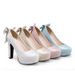 2022 Spring Cross-Border European And American Style Chunky High Heel Platform Single Women's Shoes Large Size 40-48_vogvips.com