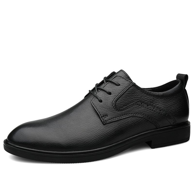 Dress First-layer Men's Shoes, Men's Inner Height Increases. Leather Shoes Men's Casual Large-size Leather Shoes_vogvips.com