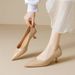 Weiwei Girl 739-1 French Style Cat Heel Pointed Toe Single Shoes Women Thin Heel Work Shoes Shallow Mouth Elegant High Heels Soft_vogvips.com
