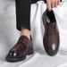 Deb Shoes Men's Genuine Leather Thick Sole Classic British Style Wedding Formal Dress Shoes_vogvips.com